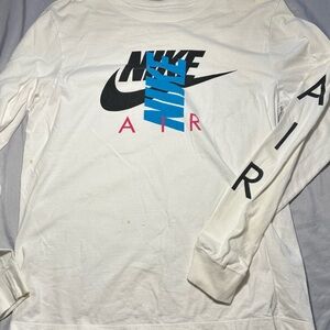 Retro Nike Air White Long Sleeve Shirt